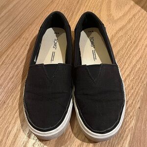Toms Black Flats